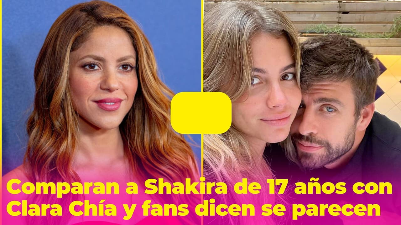 "La versión joven y rubia": Comparan a Shakira de 17 años con Clara Chía y fans aseguran que se parecen