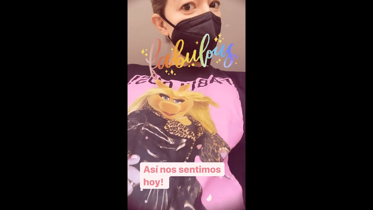 “Así nos sentimos hoy”, señaló la actriz mientras modeló una playera del personaje de ‘Los Muppets’. Anteriormente, ya había bromeado acerca de su pancita de embarazo y destacó que ya lucía como ‘Winnie Pooh’.