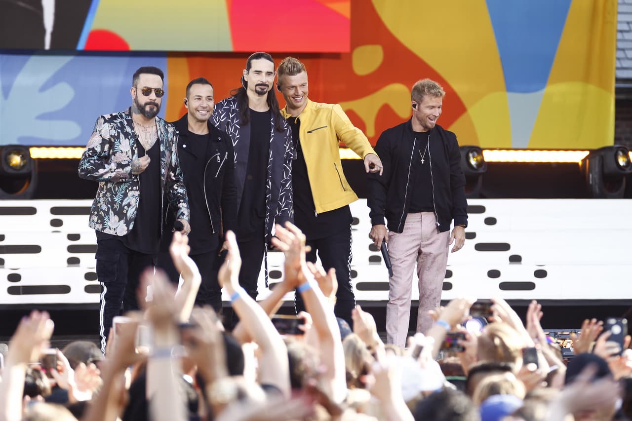 Backstreet Boys en el concierto de Good Morning America
