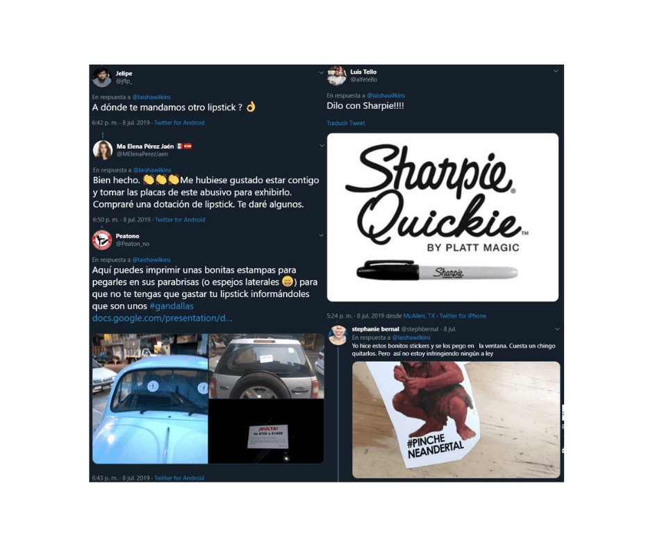 Los usuarios de Twitter aportaron ideas a la reacción de Laisha Wilkins.
