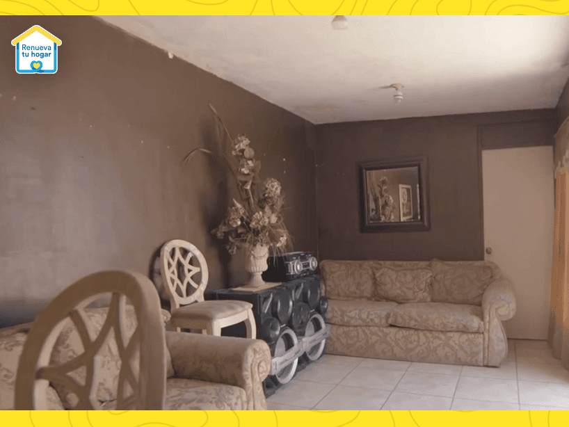 Sala antes de la renovación.