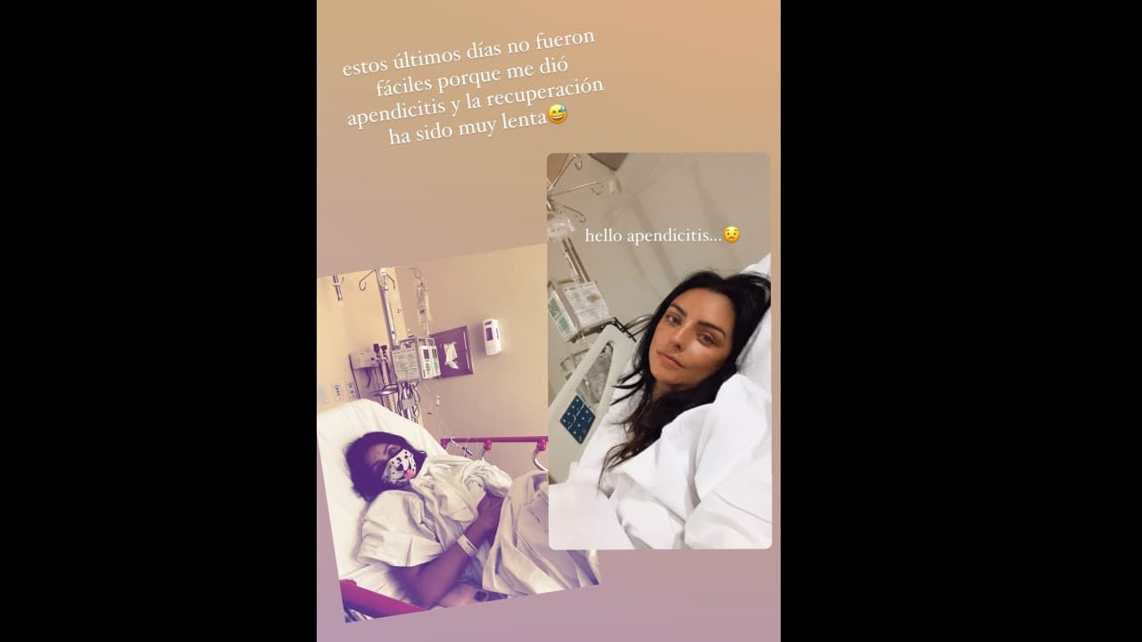 Aislinn Derbez aparece desde la cama del hospital