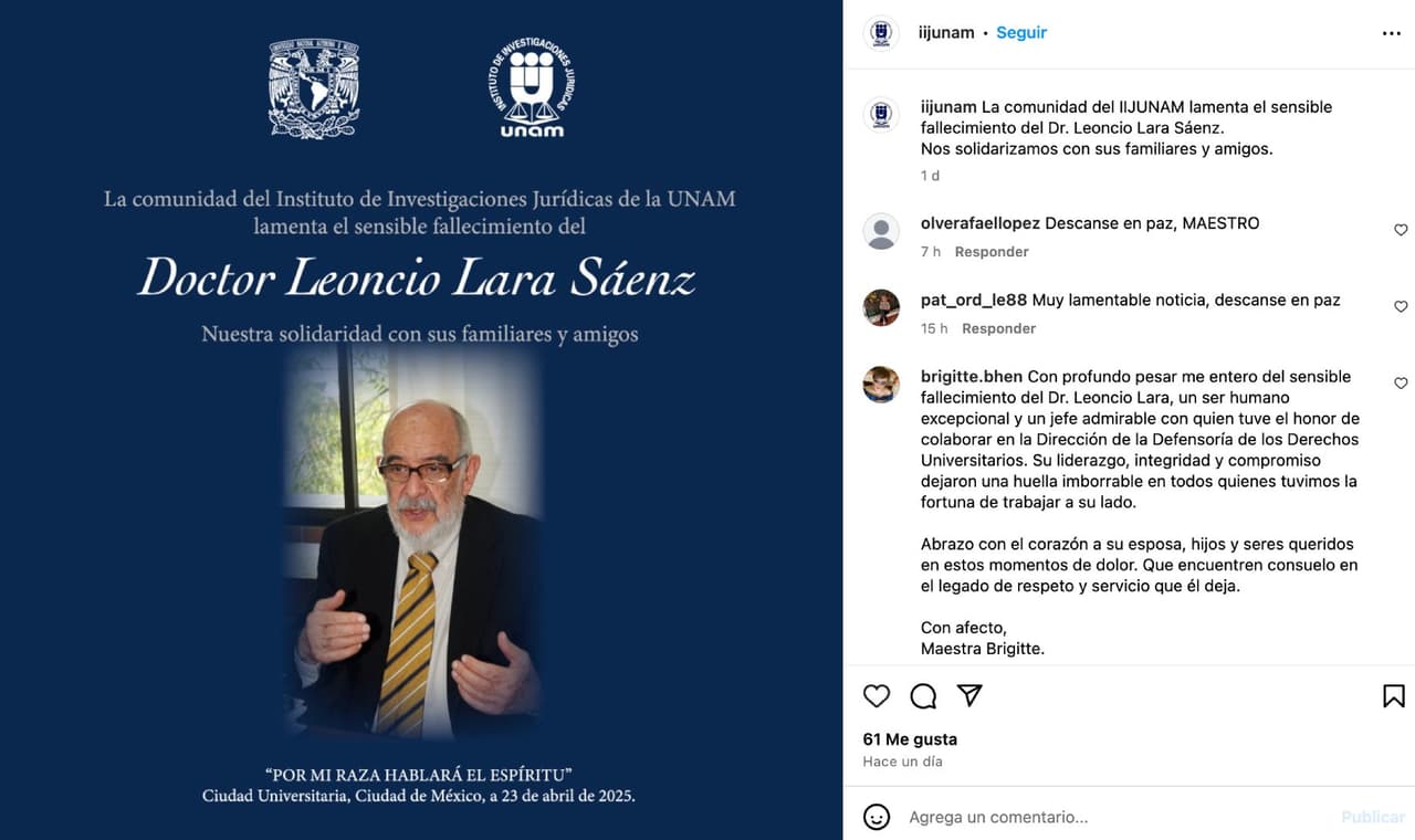 Dr. Leoncio Lara, padre de Marcello Lara, guitarrista de Moderatto.