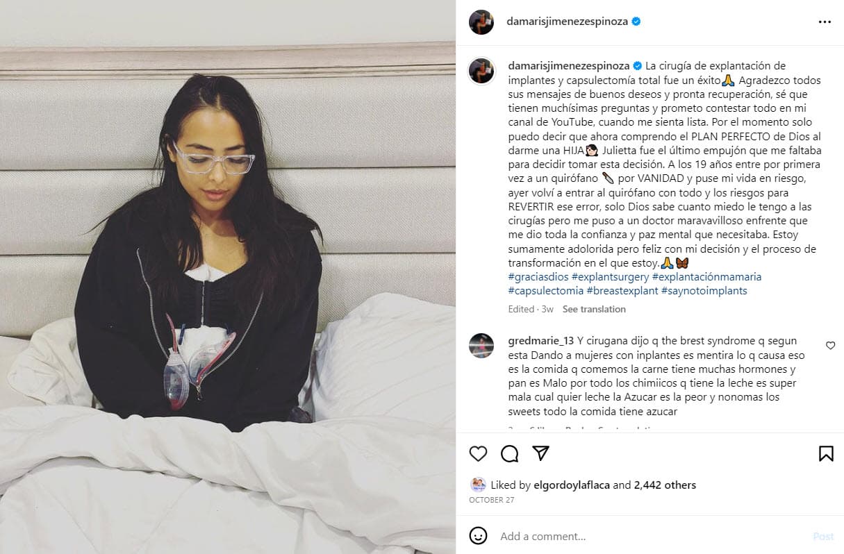 Damaris Jiménez, hermana de Alejandra Espinoza
