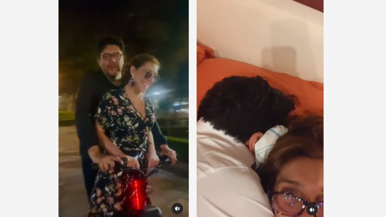 Cynthia Klitbo y su pareja Gibran Bazán