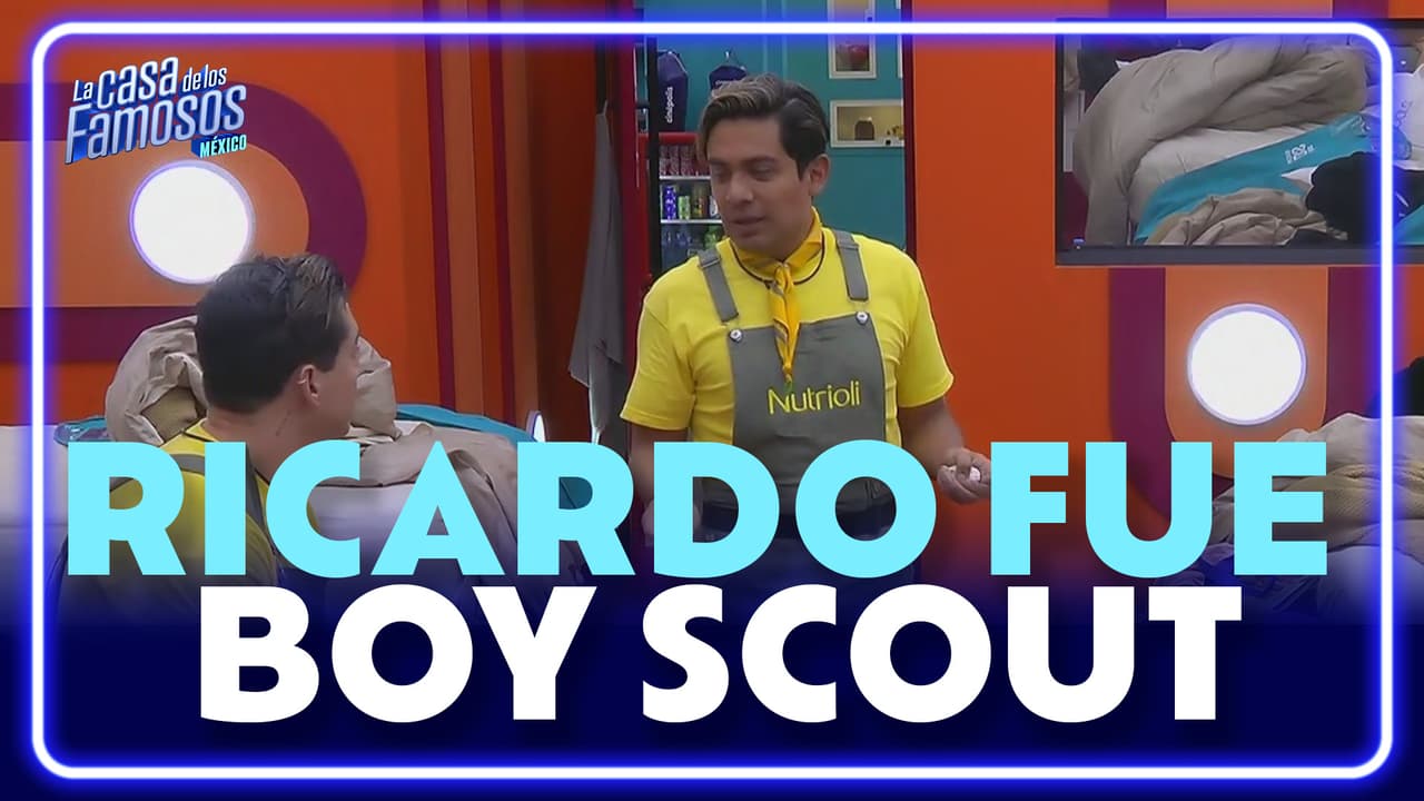 Ricardo platica su paso por los Boys Scouts hace años