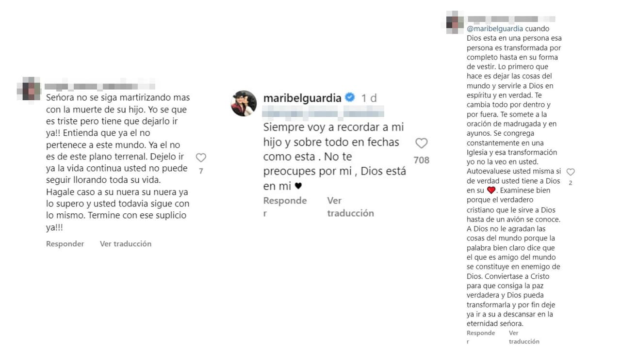 Maribel Guardia respondió a los señalamientos.