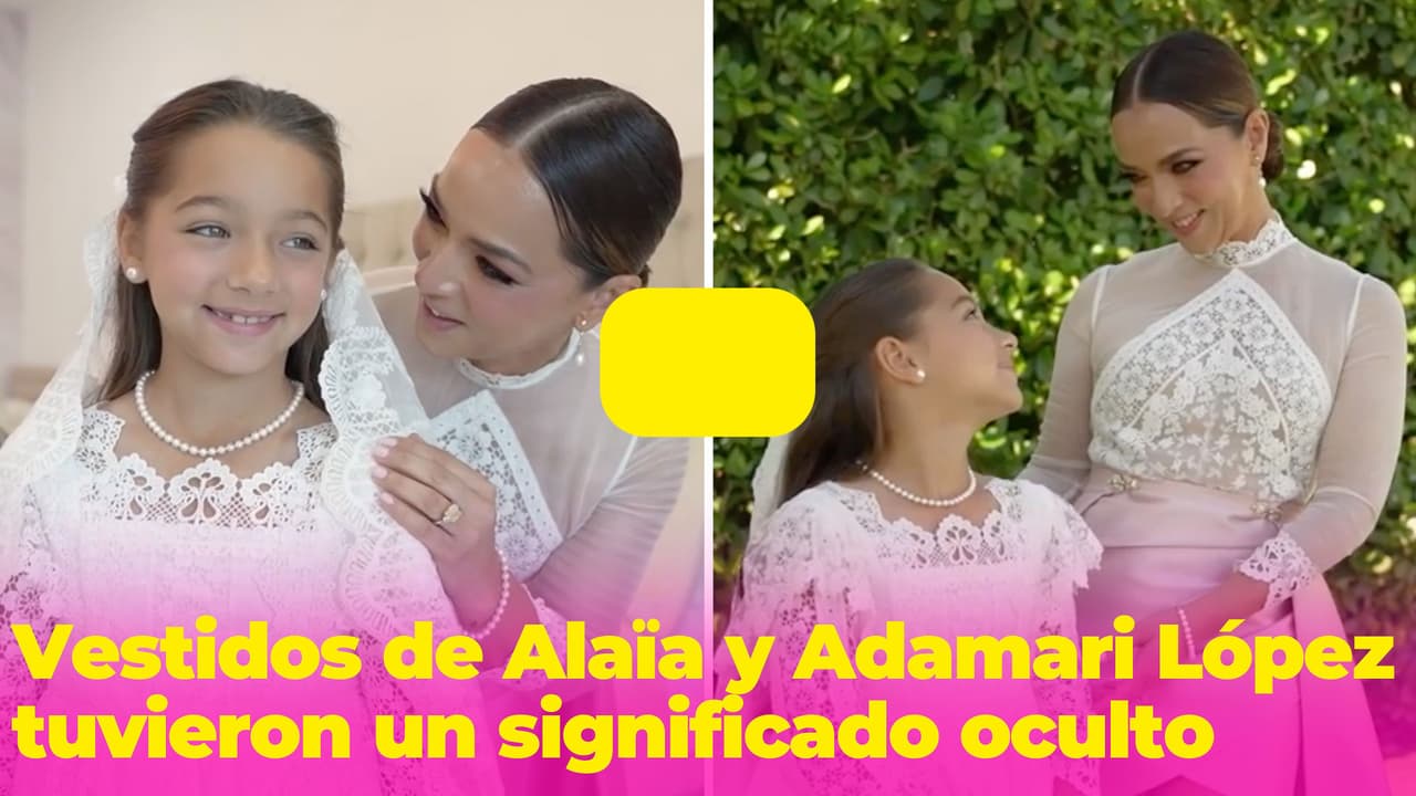 El emotivo significado oculto en los vestidos de Alaïa y Adamari López por su primera comunión