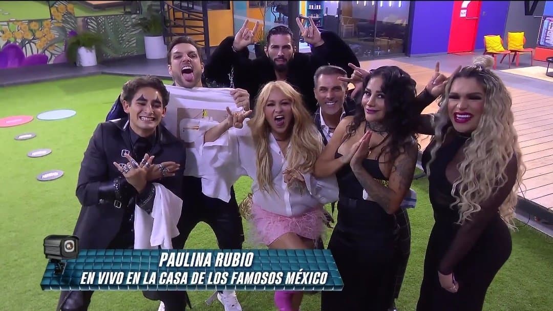 Paulina Rubio impacta a Nicola como la última visita de 'La Casa de los Famosos México' y ya es Team Infierno