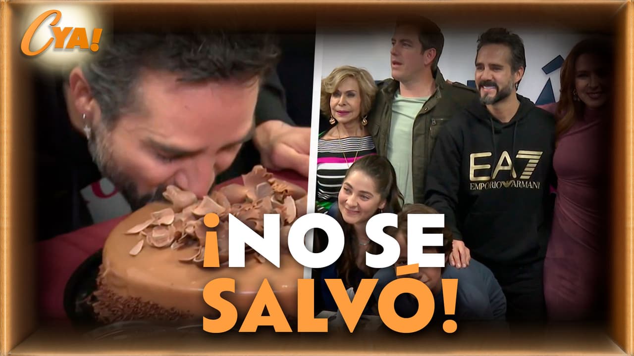¡Tremendo pastelazo! José Ron festejó a lo grande su cumpleaños
