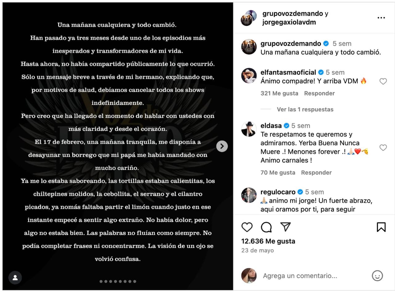 Comunicado Jorge Gaxiola.