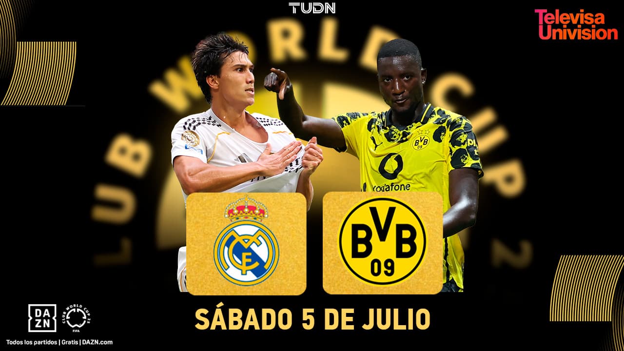 Así puedes ver el Real Madrid vs. Borussia Dortmund del Mundial de Clubes