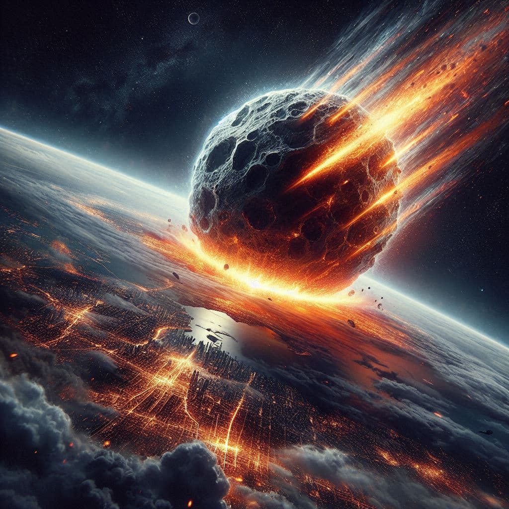 asteroide impacta a la Tierra