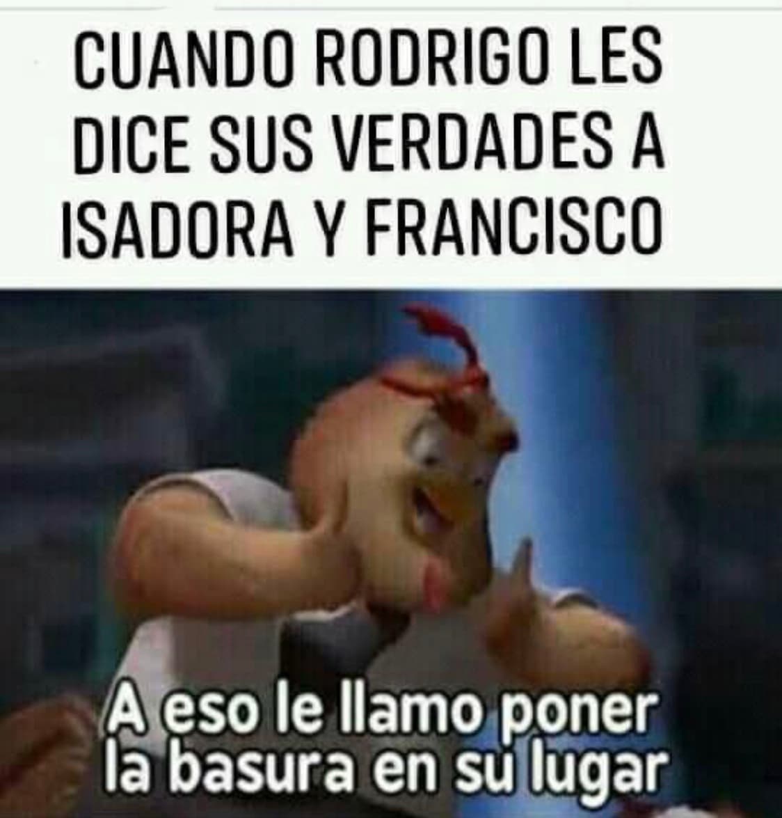 De igual manera, una usuaria de nombre Frida fue la creadora de esta imagen para aplaudir el discurso que 'Rodrigo Montalvo', interpretado por Eduardo Yáñez, da a 'Isadora', papel de Martha Julia y a 'Francisco', Julio Camejo.