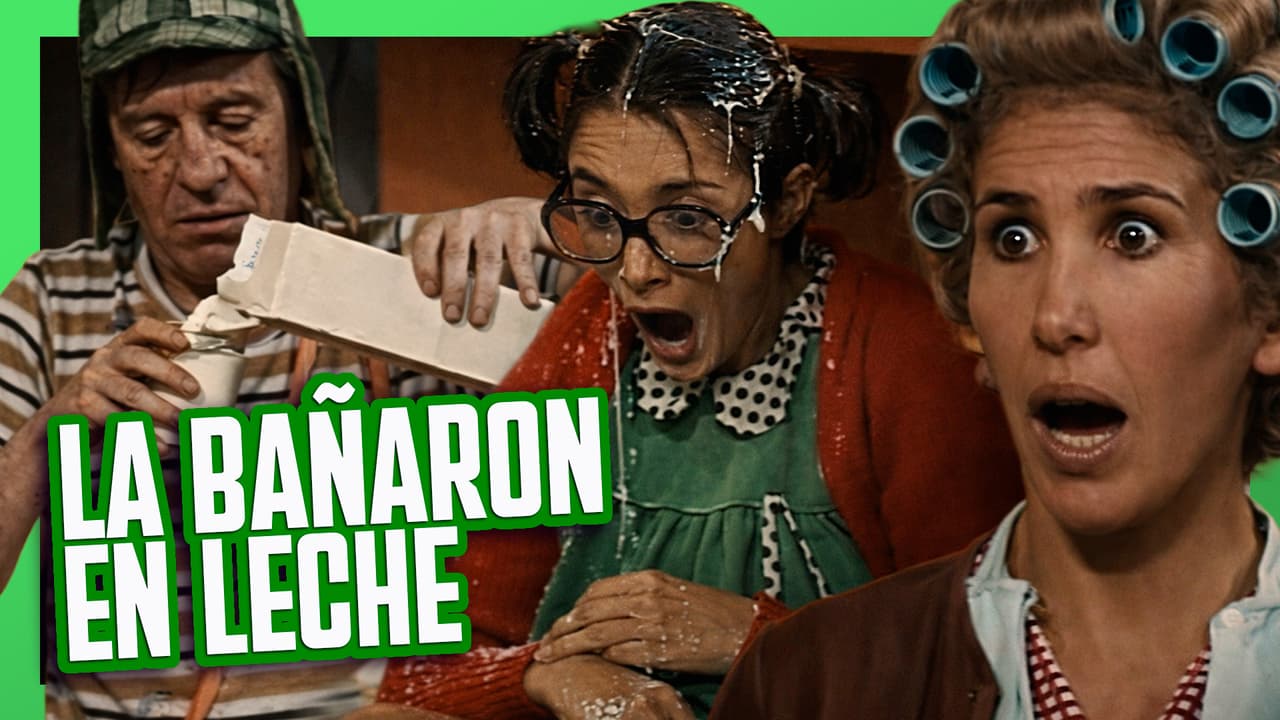 El Chavo y la Chilindrina tratan de robarle leche a Doña Florinda