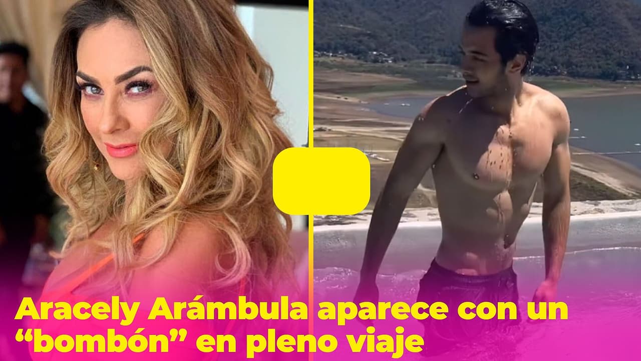 ¿Aracely Arámbula y su nuevo galán?: aparece con misterioso hombre y responde “quién es ese bombón” 