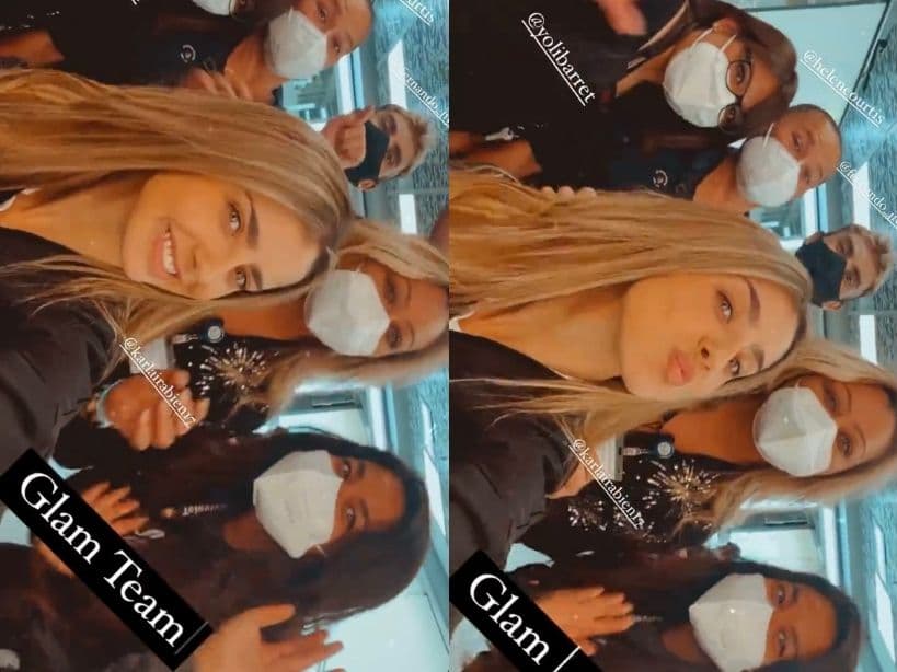La actriz presumió su cambio de look en las redes sociales.