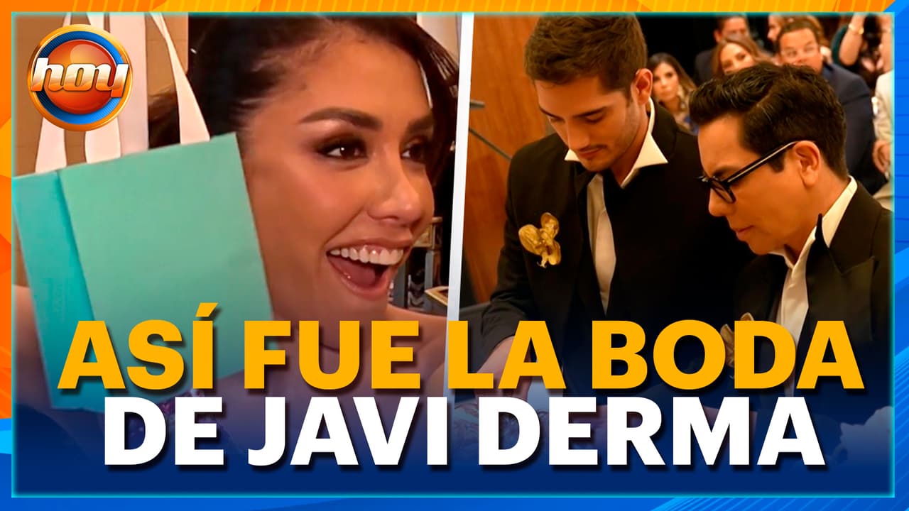 Karime Pindter fue madrina de anillos en la ROMÁNTICA BODA de Javi Derma y Reinaldo Junior