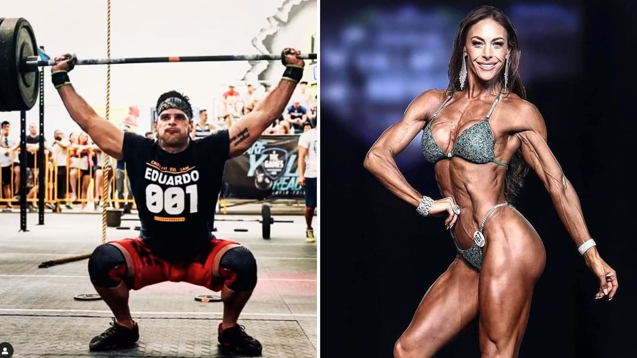 Vanessa Guzmán y Eduardo Rodríguez se avientan un duelo de pesas para lucir sus bíceps