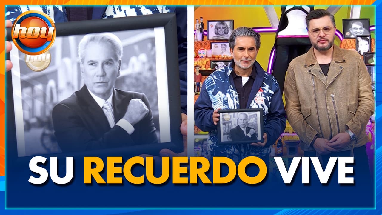 Recordamos con mucho cariño al actor Otto Sirgo al colocarlo por primera vez en la ofrenda de Hoy