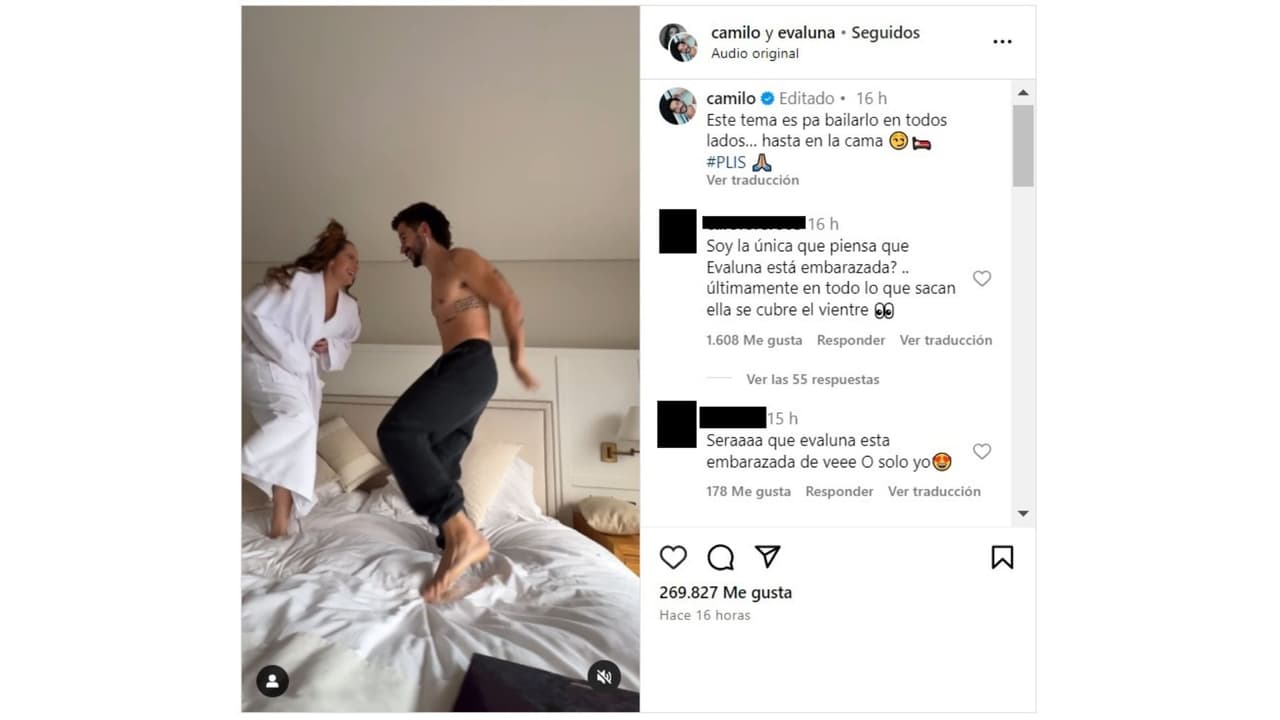 Seguidores de Camilo y Evaluna exponen sus sospechas sobre un posible embarazo.