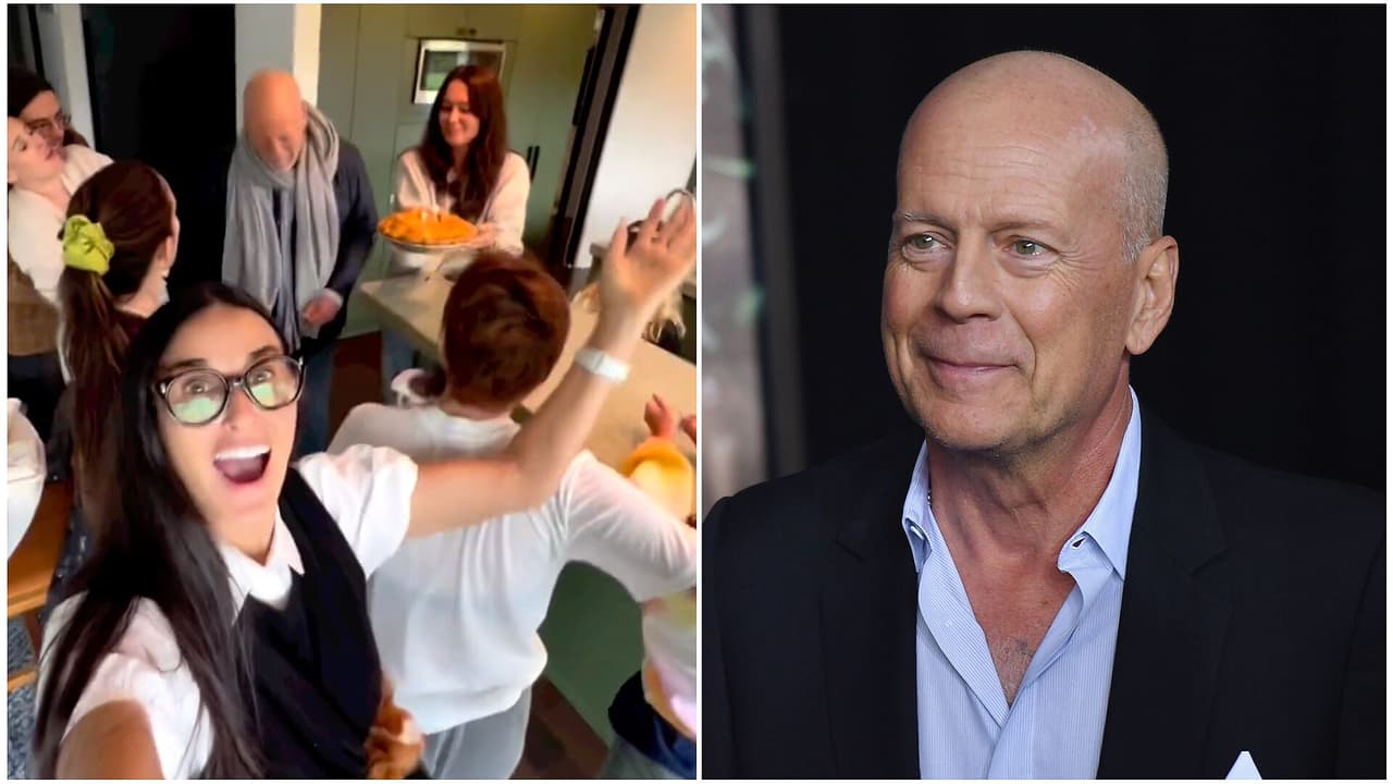 La emotiva reaparición de Bruce Willis tras su diagnóstico de demencia: celebró sus 68 años en familia
