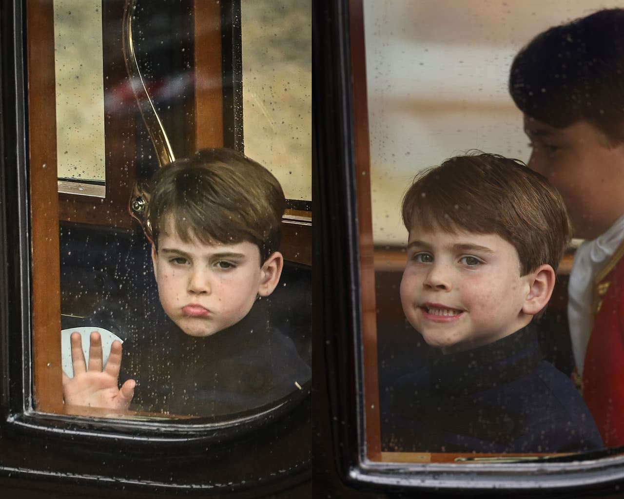 Louis rumbo a la coronación de su abuelo, el rey Carlos III.