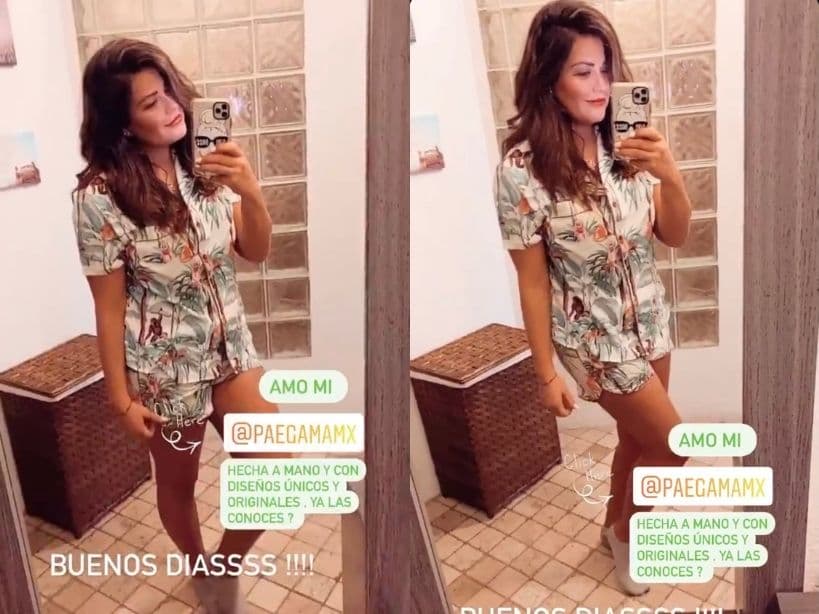 Sin embargo, lo que más llamó la atención de su publicación fue la silueta de Mariana Echeverría, pues para algunos internautas, quienes se encargaron de replicar las imágenes en varias cuentas de Instagram, ya lucía un vientre plano.
