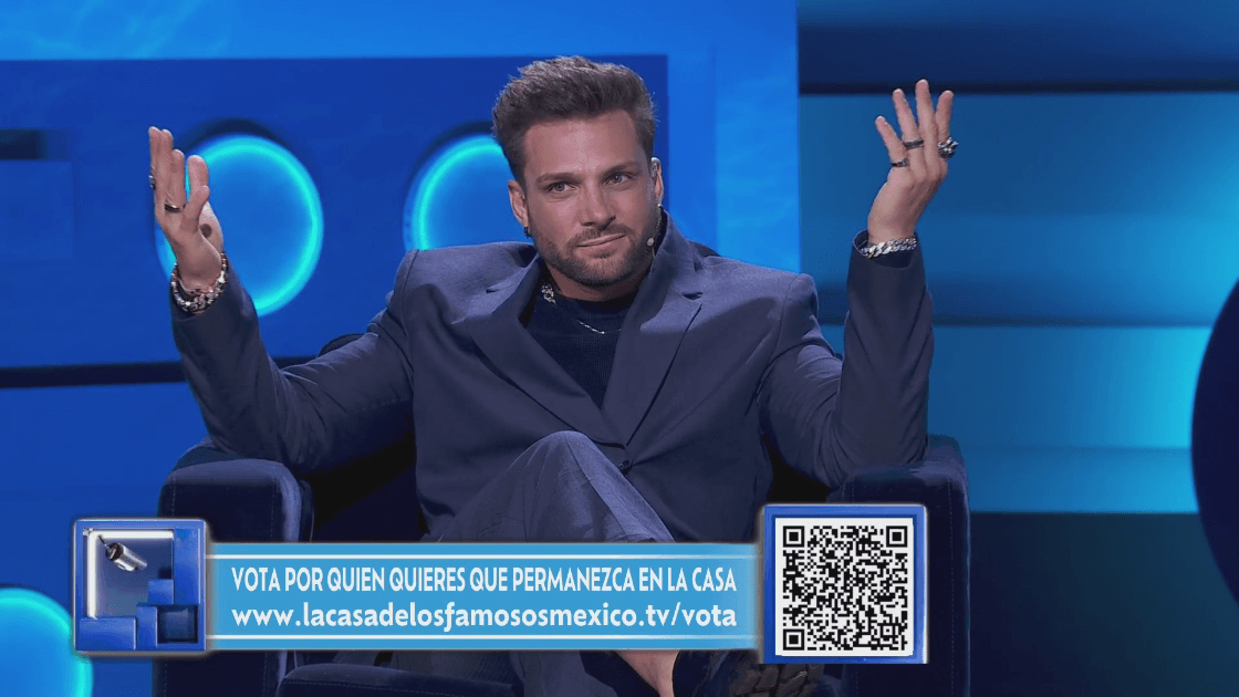 Nicola durante la gala de salvación de 'La Casa de los Famosos México'