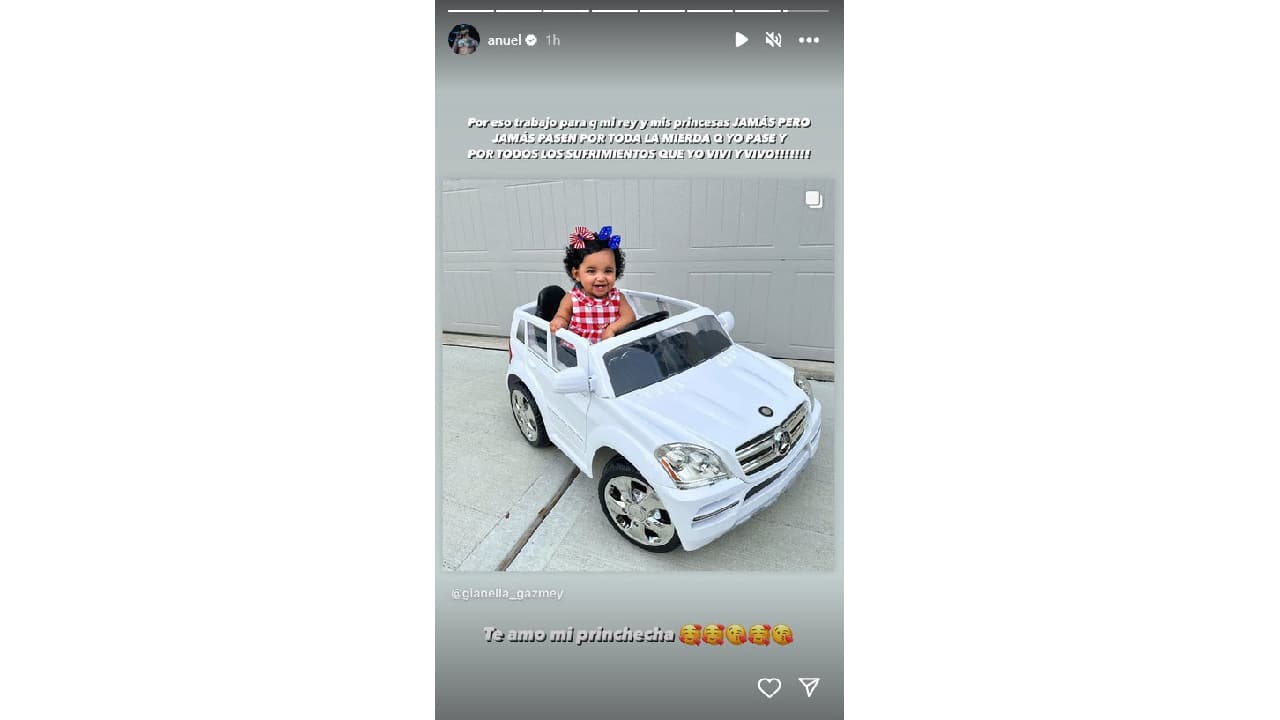 Gianella, la hija de Anuel AA y Melissa Vallecilla