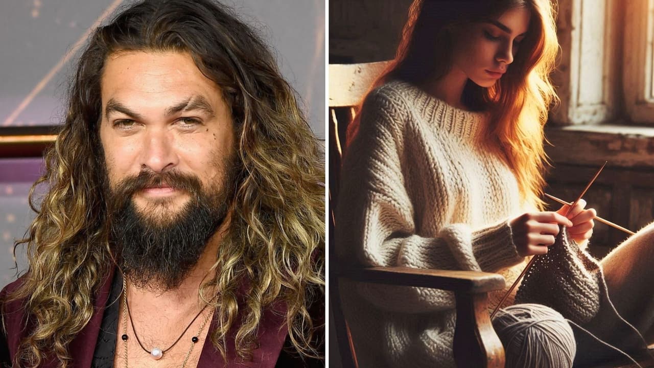 Mujer teje un muñeco de Jason Momoa de tamaño real y ahora es la envidia de TikTok