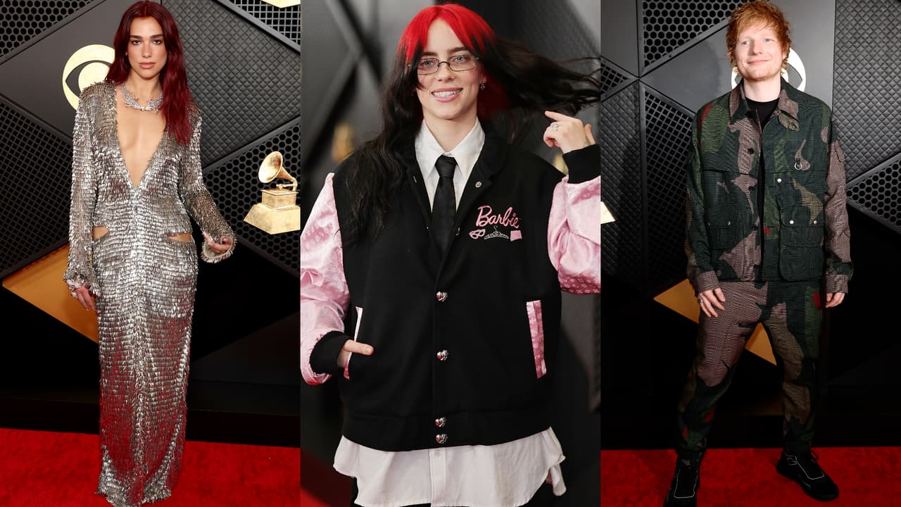 Dua Lipa, Billie Eilish y Ed Sheeran formaron parte del desfile de celebridades.