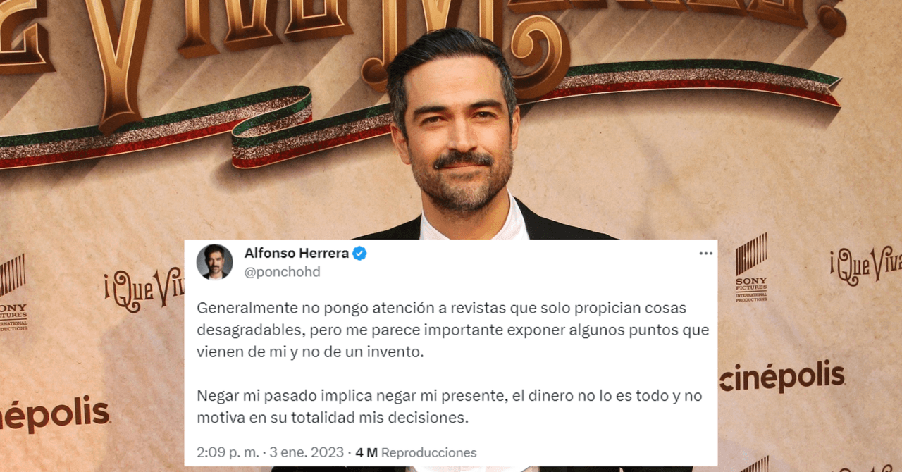 Alfonso Herrera negó que el dinero fuera la razón por la que no será parte de los conciertos de RBD