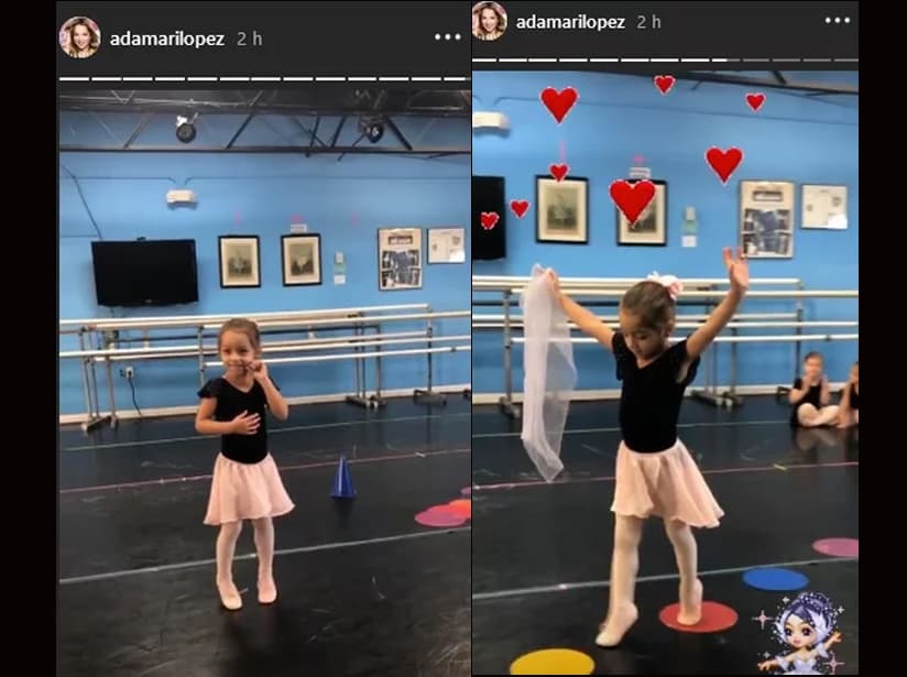 Alaïa muestra sus habilidades como bailarina