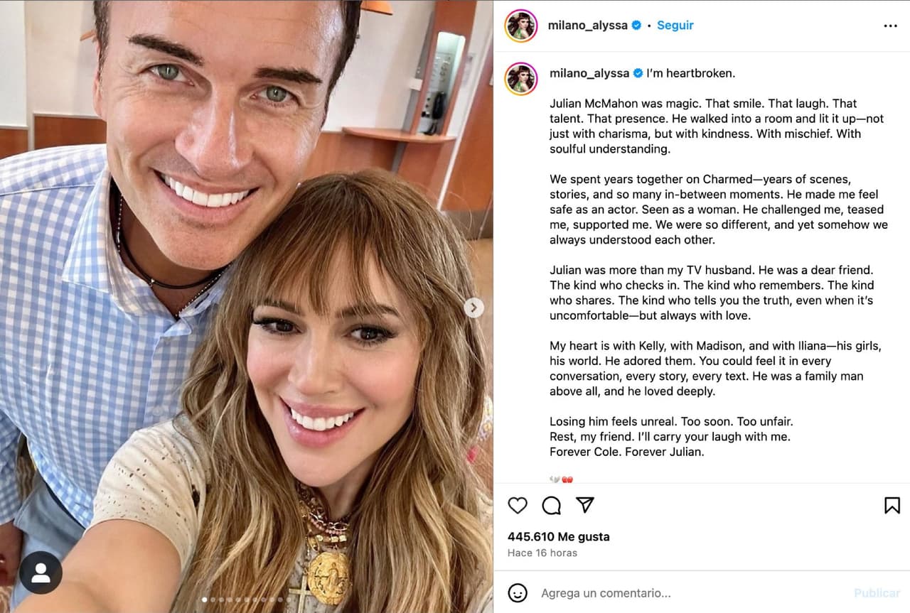 Julian McMahon y Alyssa Milano.