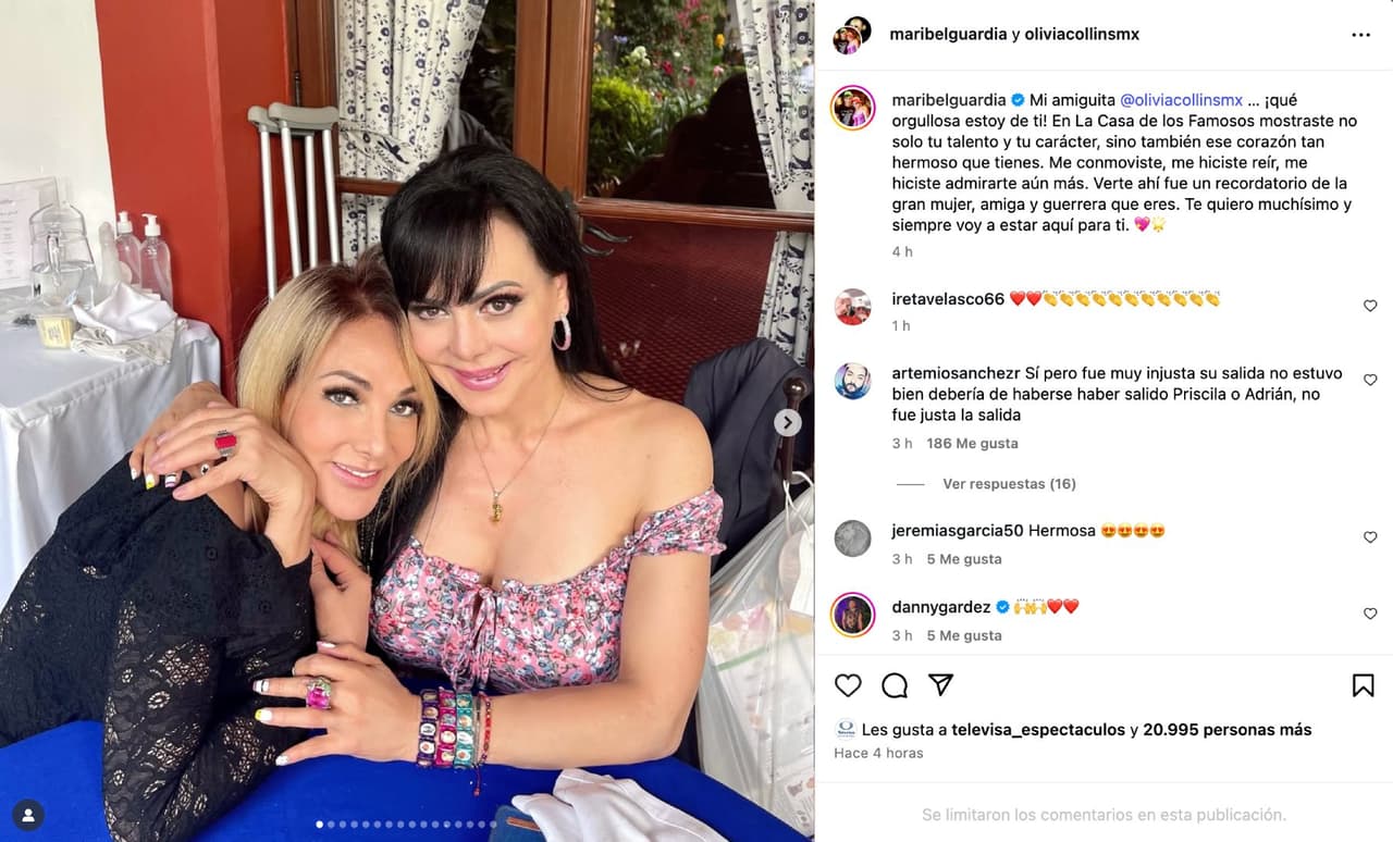 Olivia Collins y Maribel Guardia.