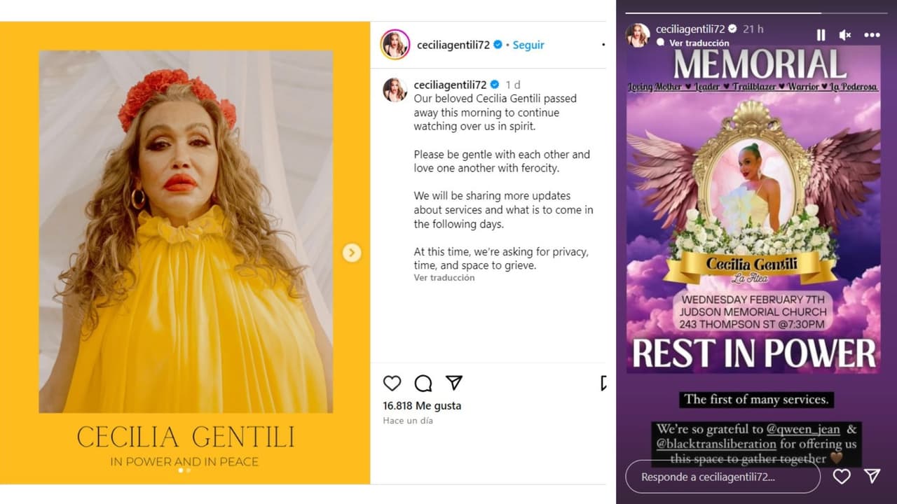 Cecilia Gentili murió a los 52 años.