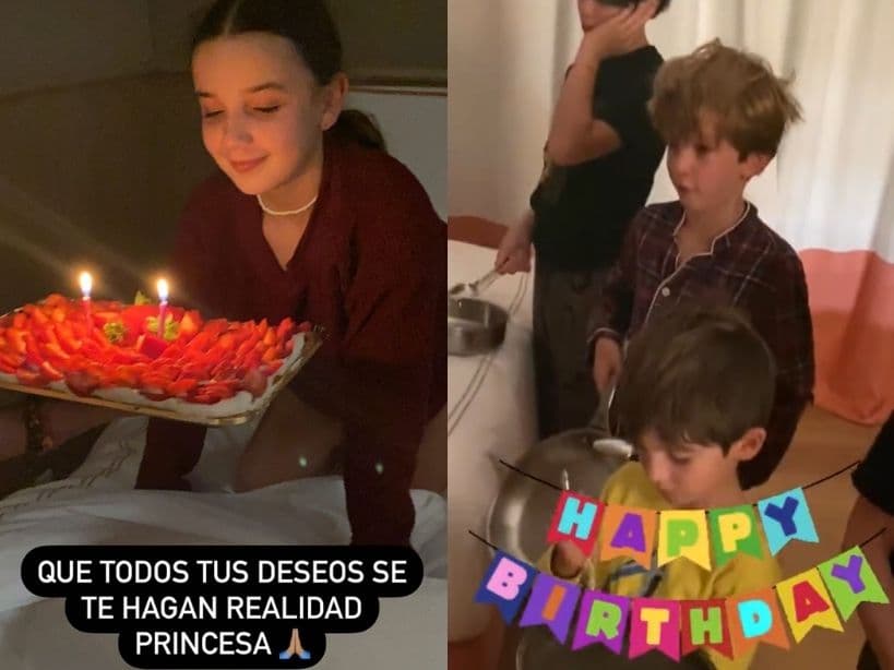 La conductora de ‘Familias Frente al Fuego’ compartió en sus historias de Instagram varios videos del inicio de la celebración, dejando entrever que su hija mayor fue despertada por sus cinco hermanos con las tradicionales mañanitas y los ya famosos sartenazos.