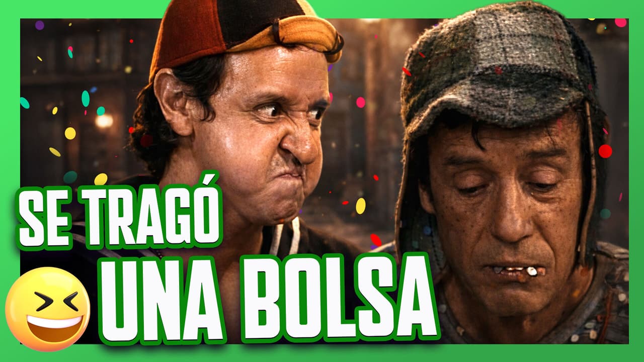 El Chavo, Quico y la Chilindrina juegan con confetti