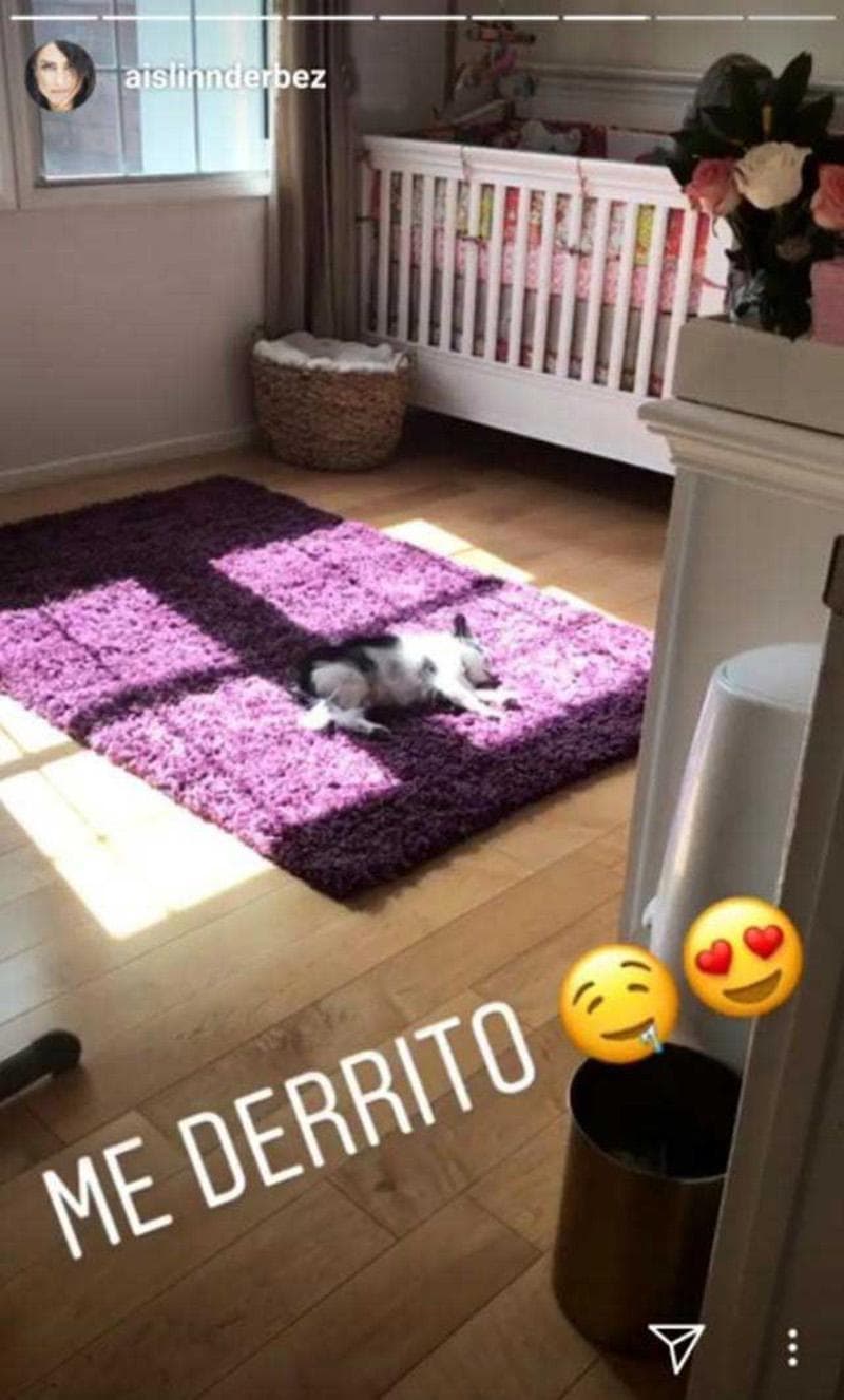 Aislinn presumió la habitación de su bebé
