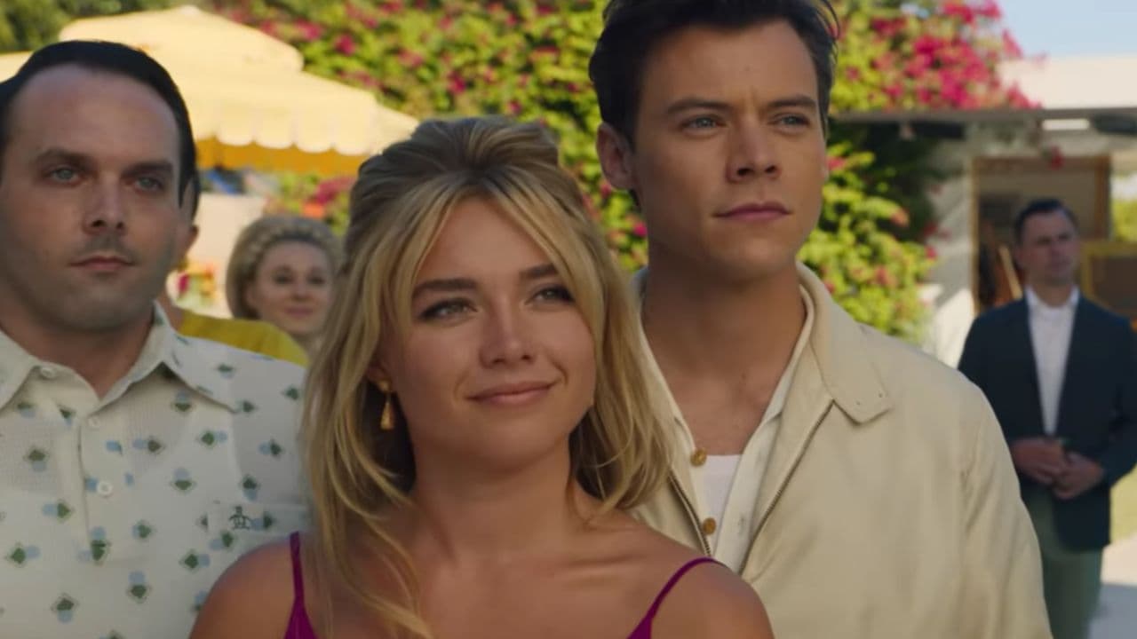 Florence Pugh pasa del gozo al terror en el tráiler de Don't Worry Darling