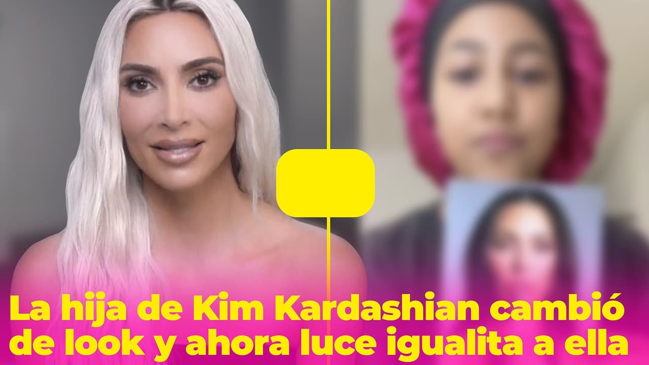 La hija mayor de Kim Kardashian cambió de look y ahora luce igualita a ella