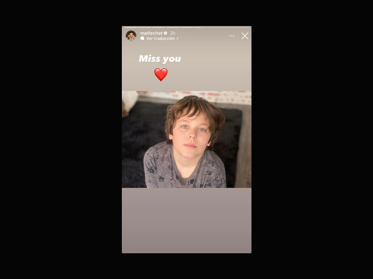 Axel es el único hijo de Matías Novoa.