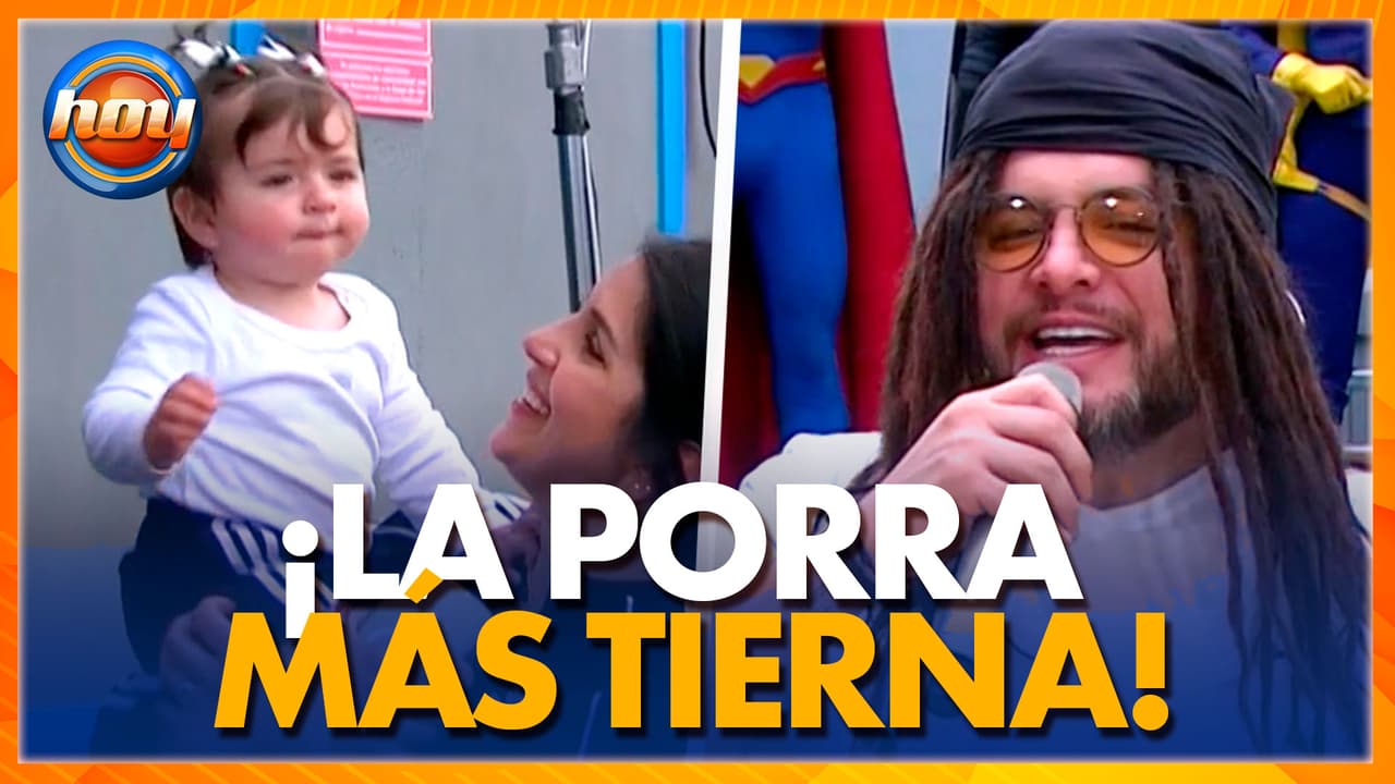 El dulce momento en que Baby Victoria le echa porras a su papá Paul Stanley