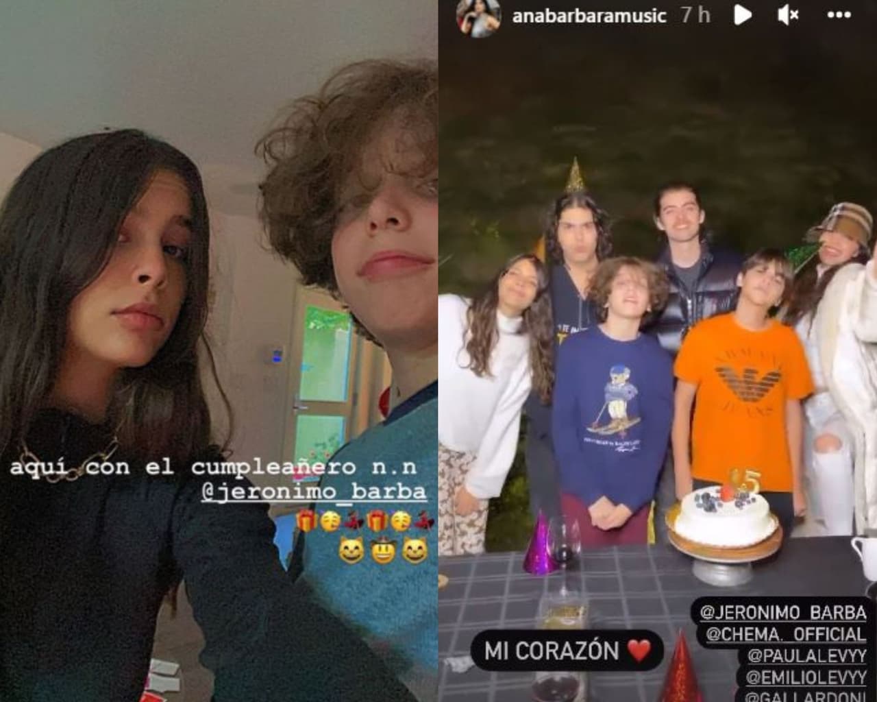 Ana Bárbara presumió orgullosa la reunió de casi todos sus hijos.