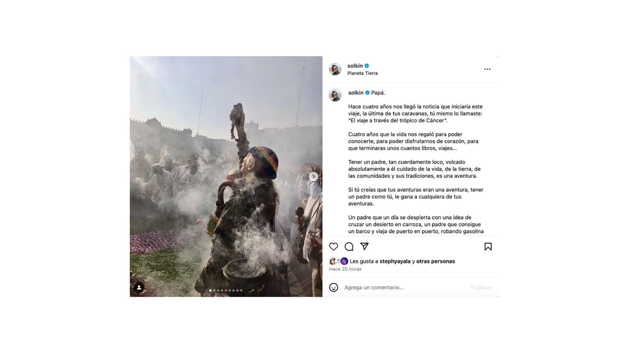 Solkin Ruz presumió orgulloso el legado que dejó su padre.