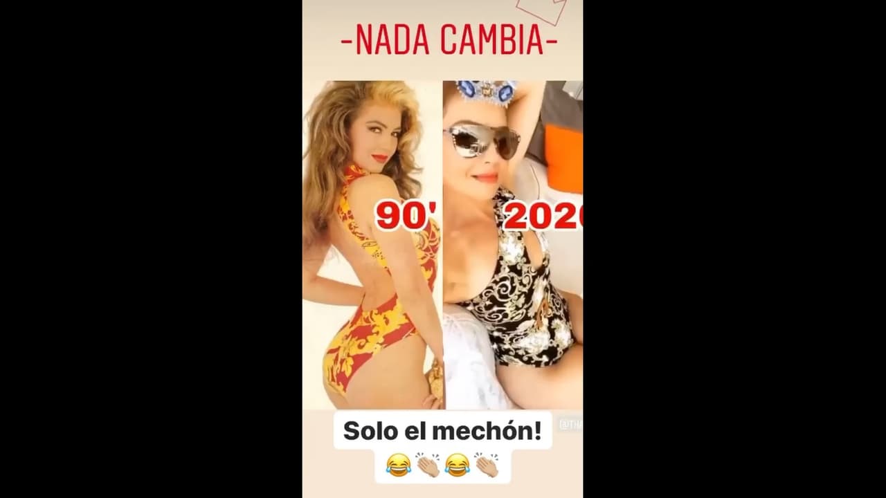 Thalía demostró que su cuerpo luce idéntico que hace 30 años