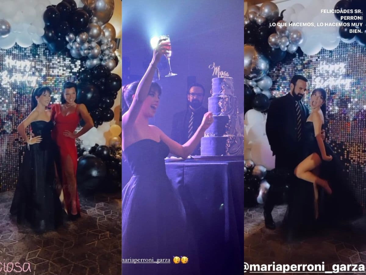 María Perroni no tuvo vals, pero se divirtió mucho bailando con sus amigos.