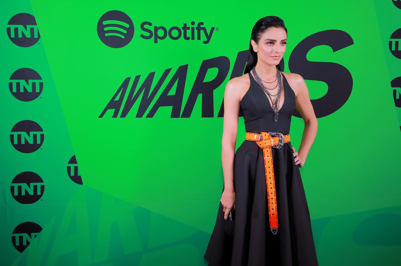 MEXICO CITY, MEXICO - MARCH 05: Aislinn Derbez onstage during the 2020 Spotify Awards at the Auditorio Nacional on March 05, 2020 in Mexico City, Mexico. (Photo by Manuel Velasquez/Getty Images for Spotify)
