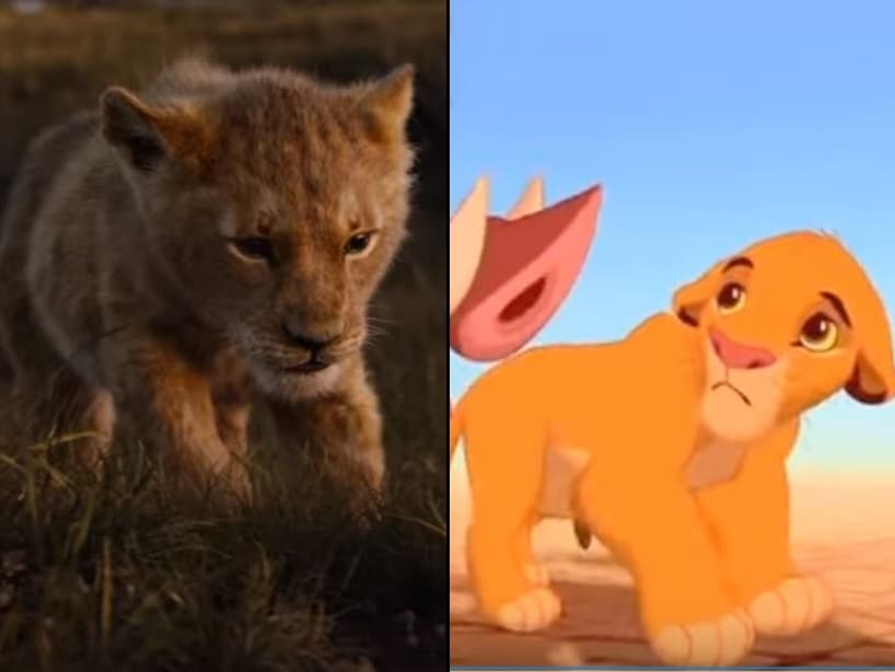 "Simba" de cachorro, en la versión de 1994, fue interpretado por Jonathan Taylor Thomas, quien fue "Randy Taylor" en Mejorando la Casa (1991); en el remake en live-action el papel fue tomado por JD McCrary, quien participó en el corto Atom.